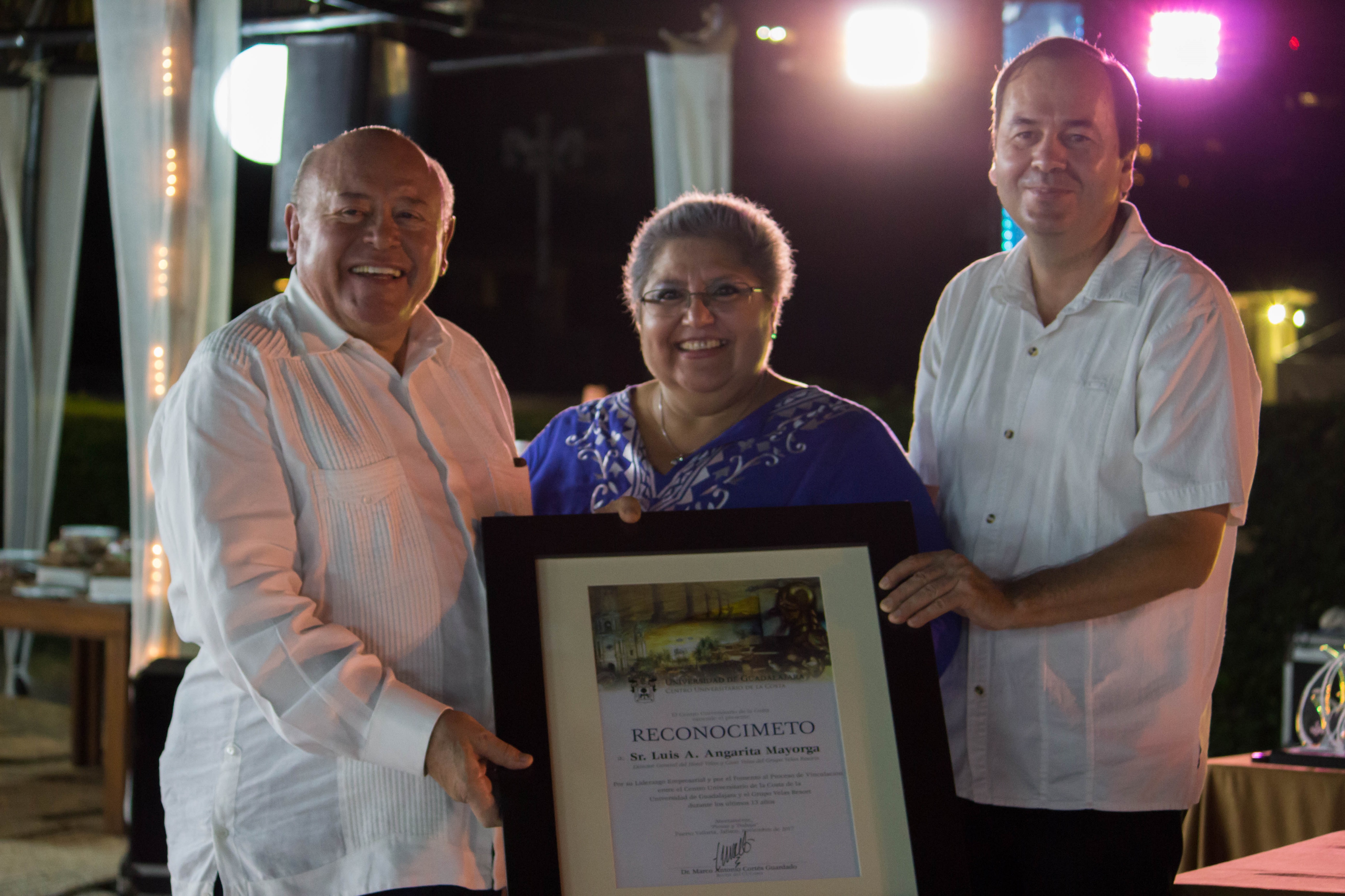 Sr. Luis Angarita, Dra. Luz Ampador Delgado y Dr. Remberto Castro