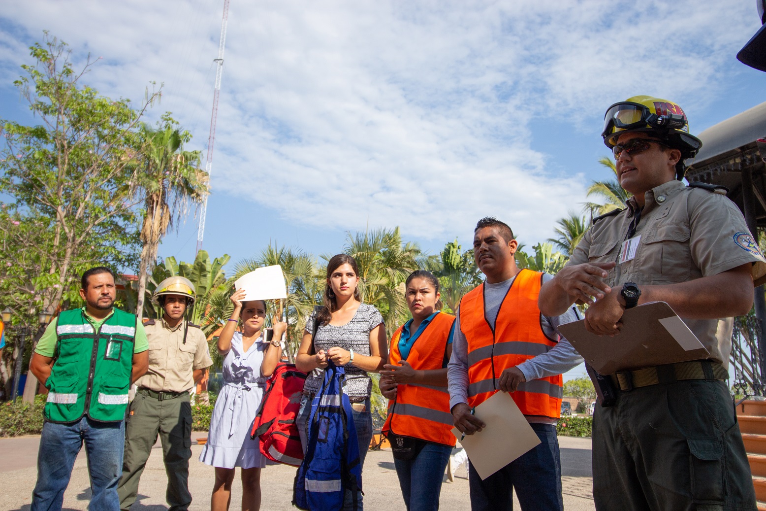 Protección Civil estatal supervisó el ejercicio y brindó recomendaciones para mejorar la capacidad de respuesta