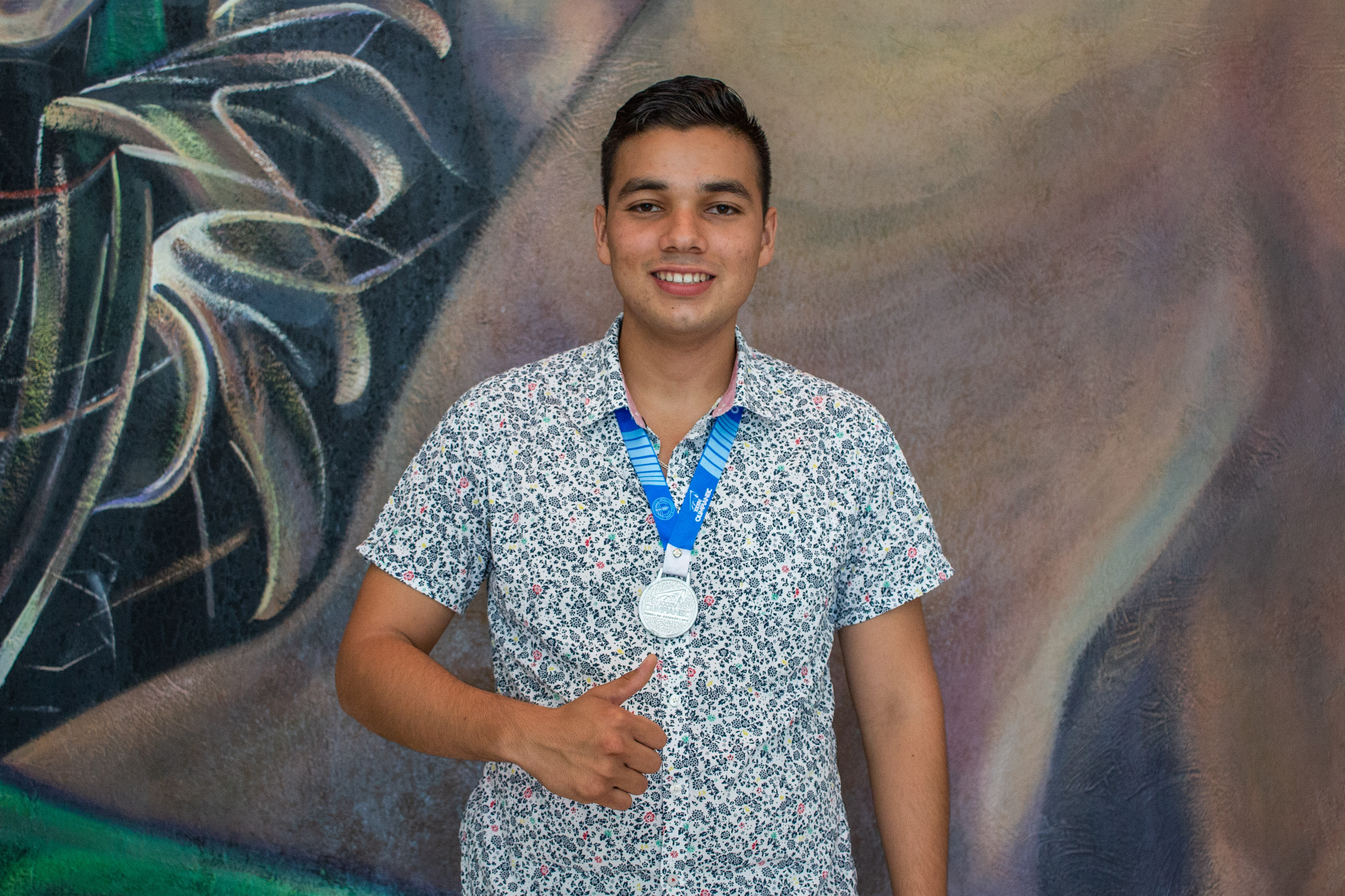 David Flores del Toro, medalla de plata en competencia académica de Hidrología