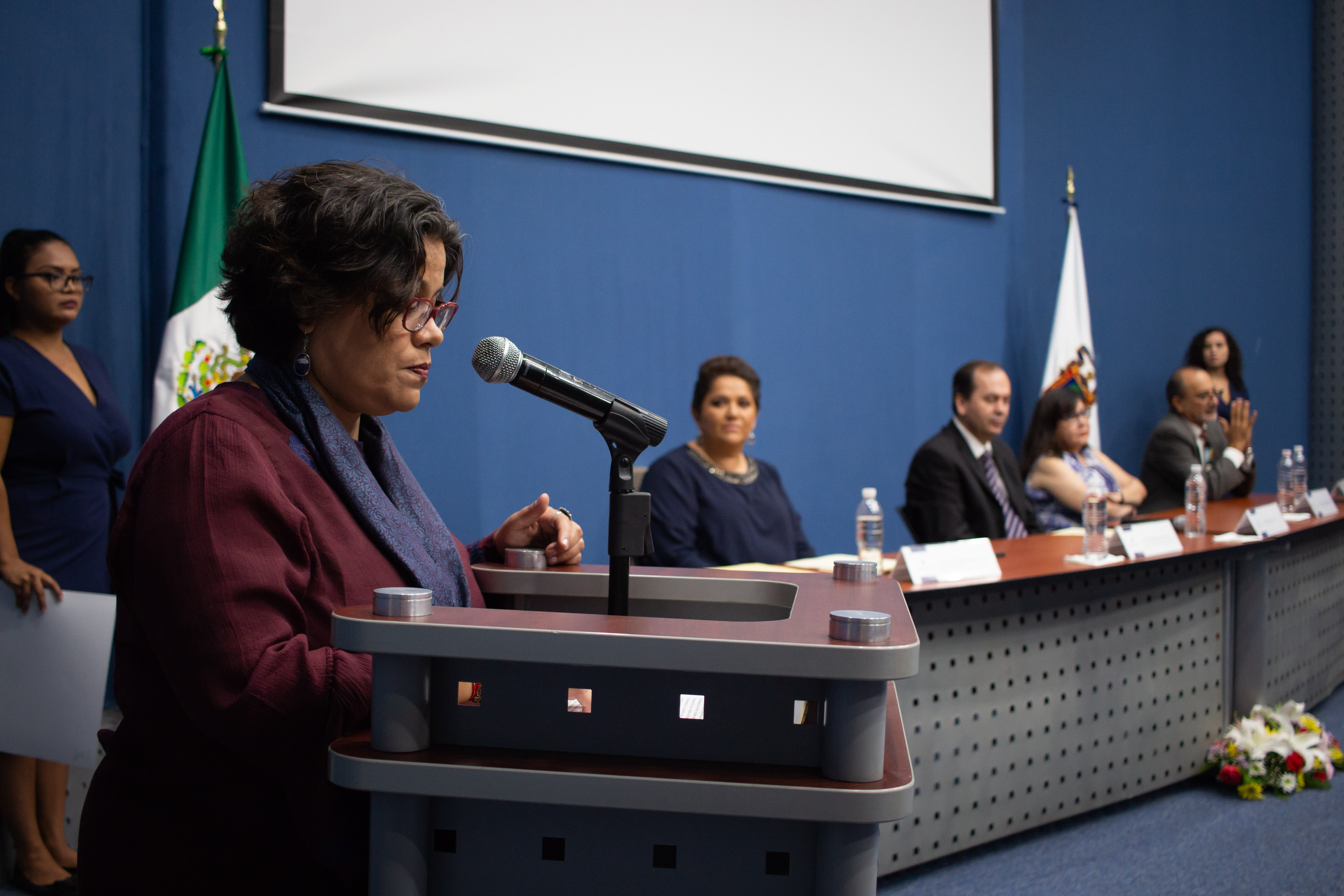 Lic. Elba Ireri Topete, madrina de la segunda generación de la Lic. en Artes Visuales para la Expresión Plástica