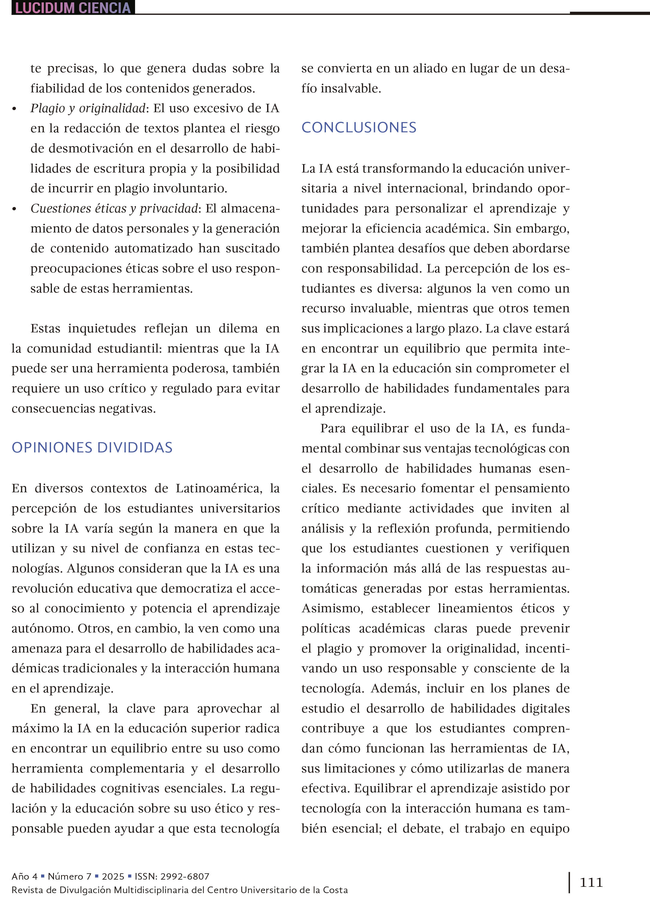 12. ¿Aliado o enemigo? La inteligencia artificial a través de los ojos de los estudiantes universitarios