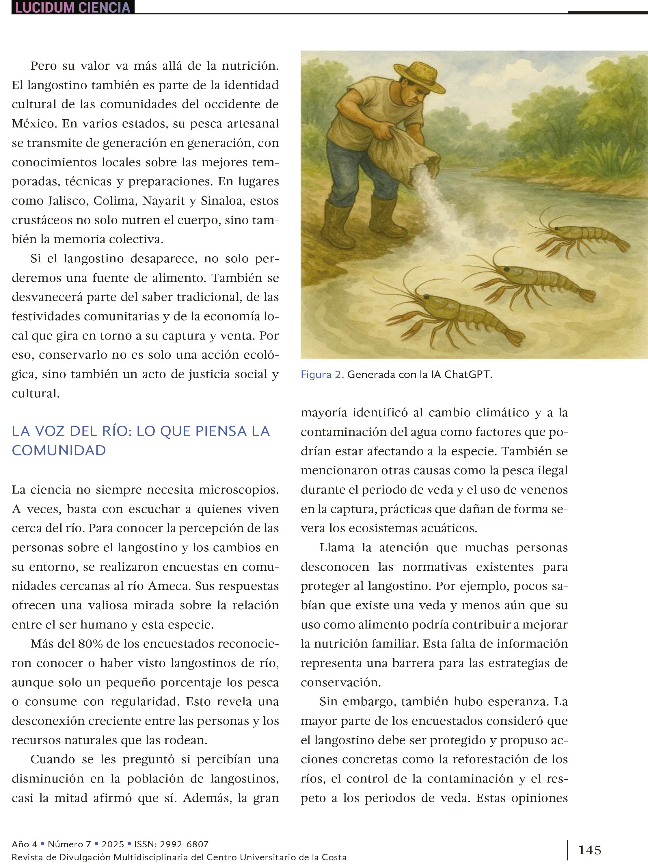 17. El langostino invisible: una joya ribereña amenazada por el impacto humano