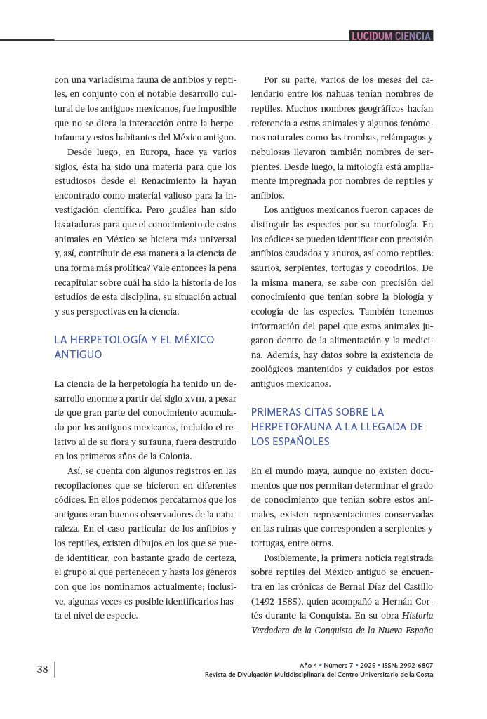 4. Un vistazo a la historia del estudio de los anfibios y reptiles de México