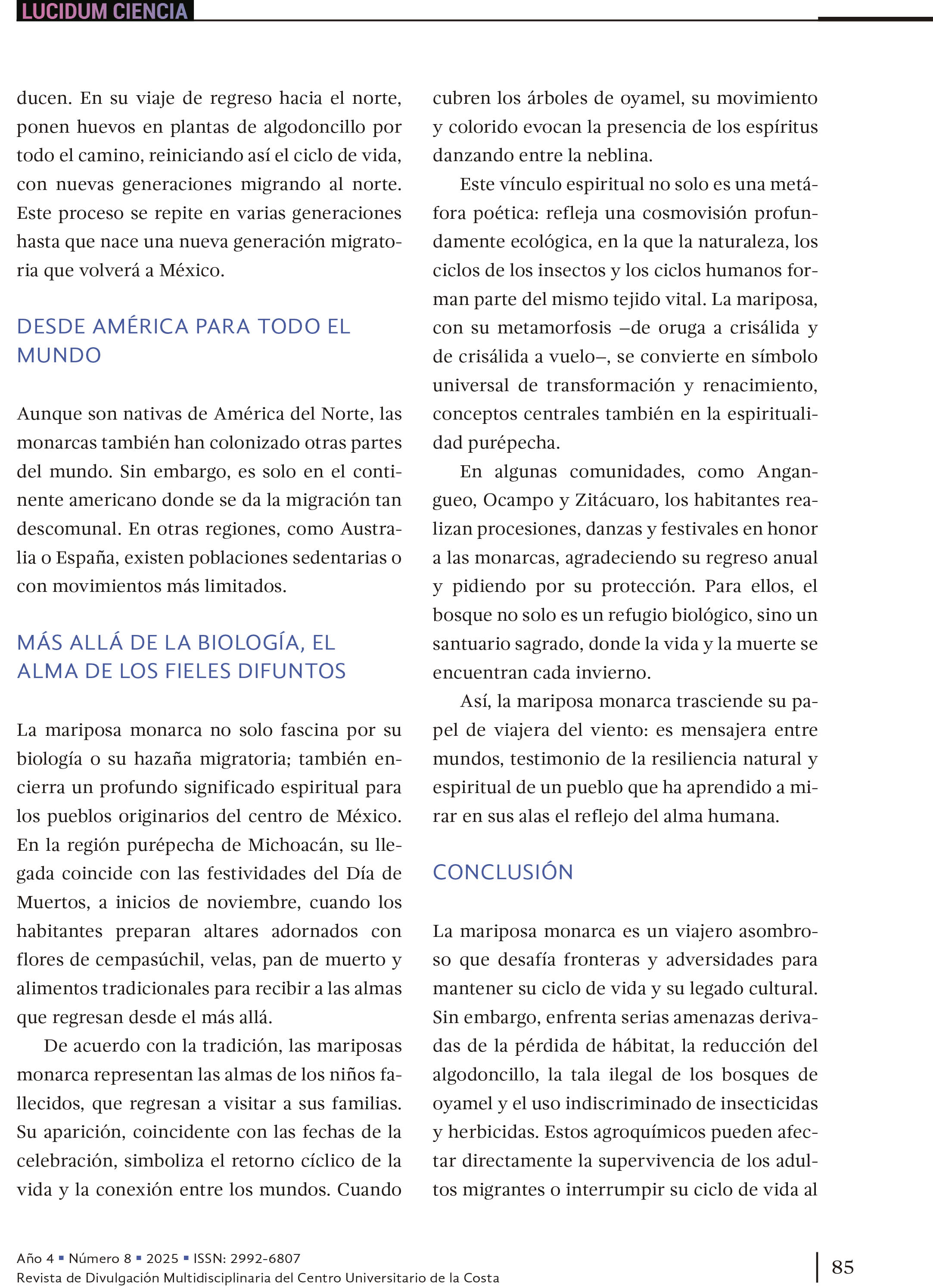 La mariposa monarca el espíritu alado de los Purépechas