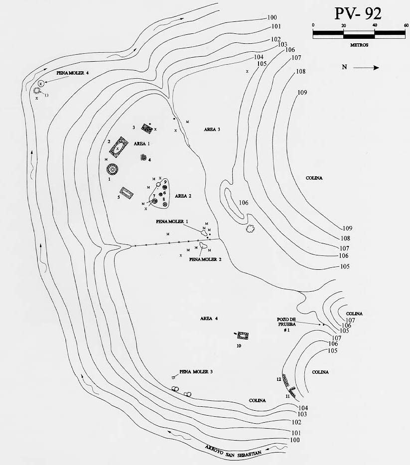 Plano topográfico - La Peñona