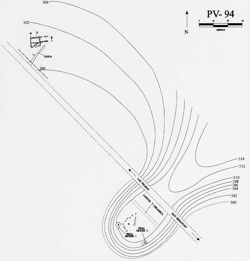 Plano topográfico - La Majada de la Presa