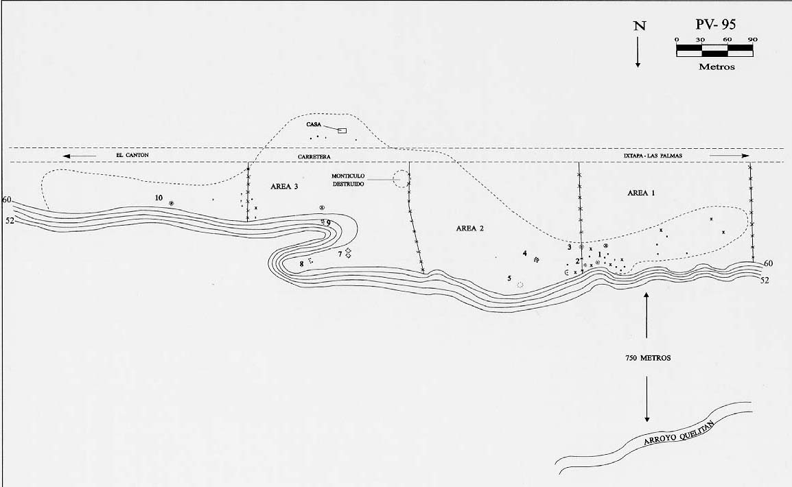 Plano topográfico - El Cantón II