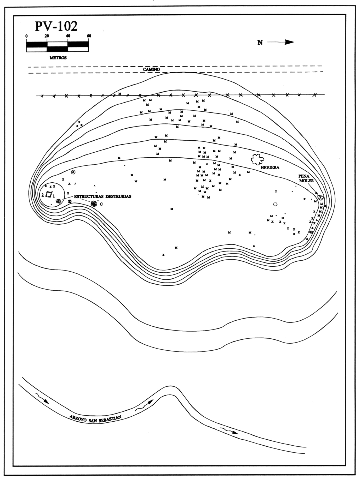 Plano topográfico - Tebelchía