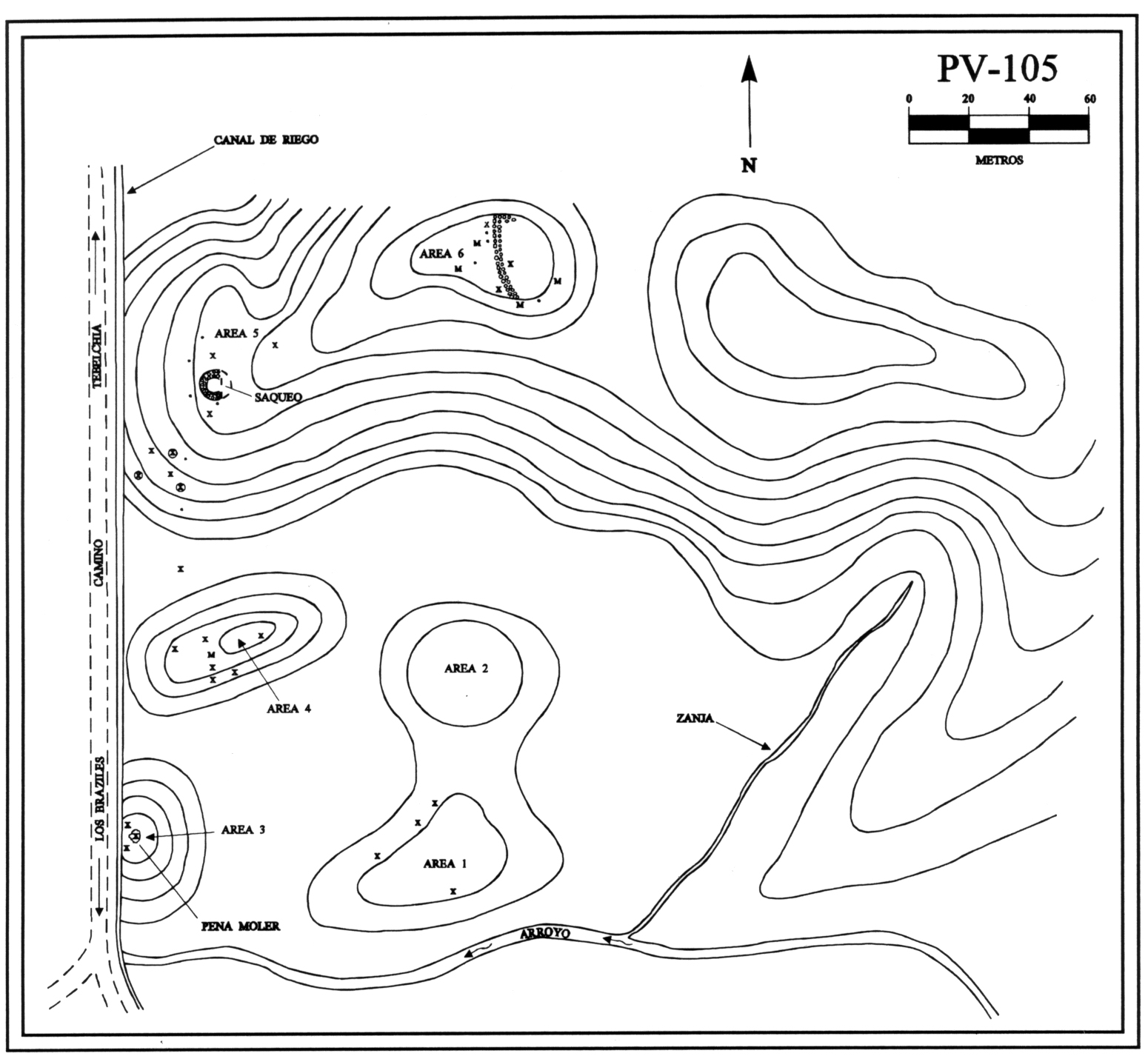 Plano topográfico - Haciendo Tebelchía II
