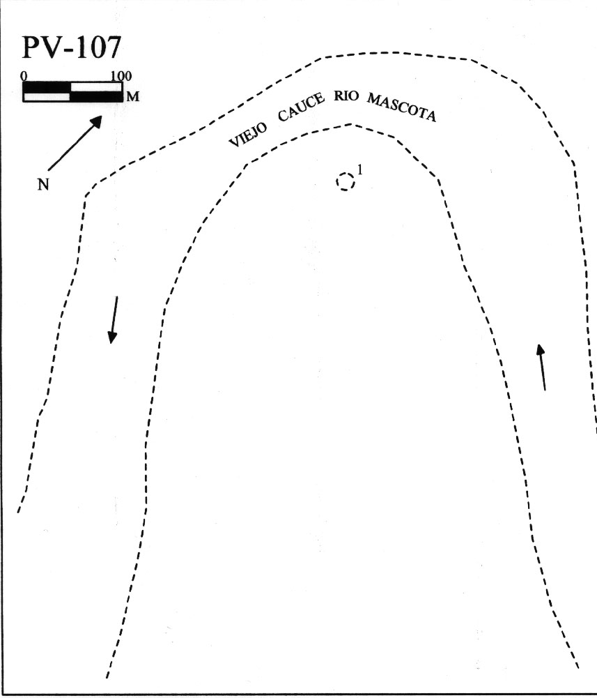 Plano topográfico - Potrero de Juan José Uribe