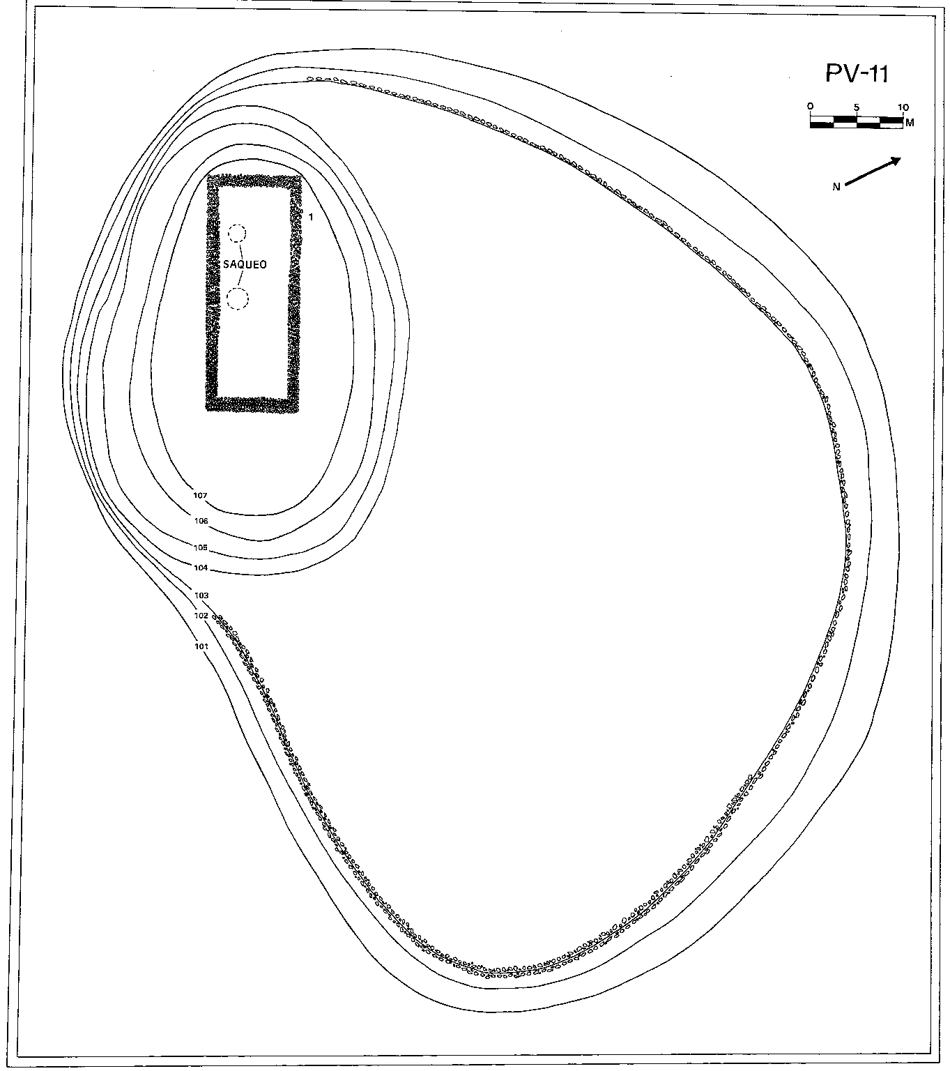 Plano topográfico - El Portero de José Arechiga