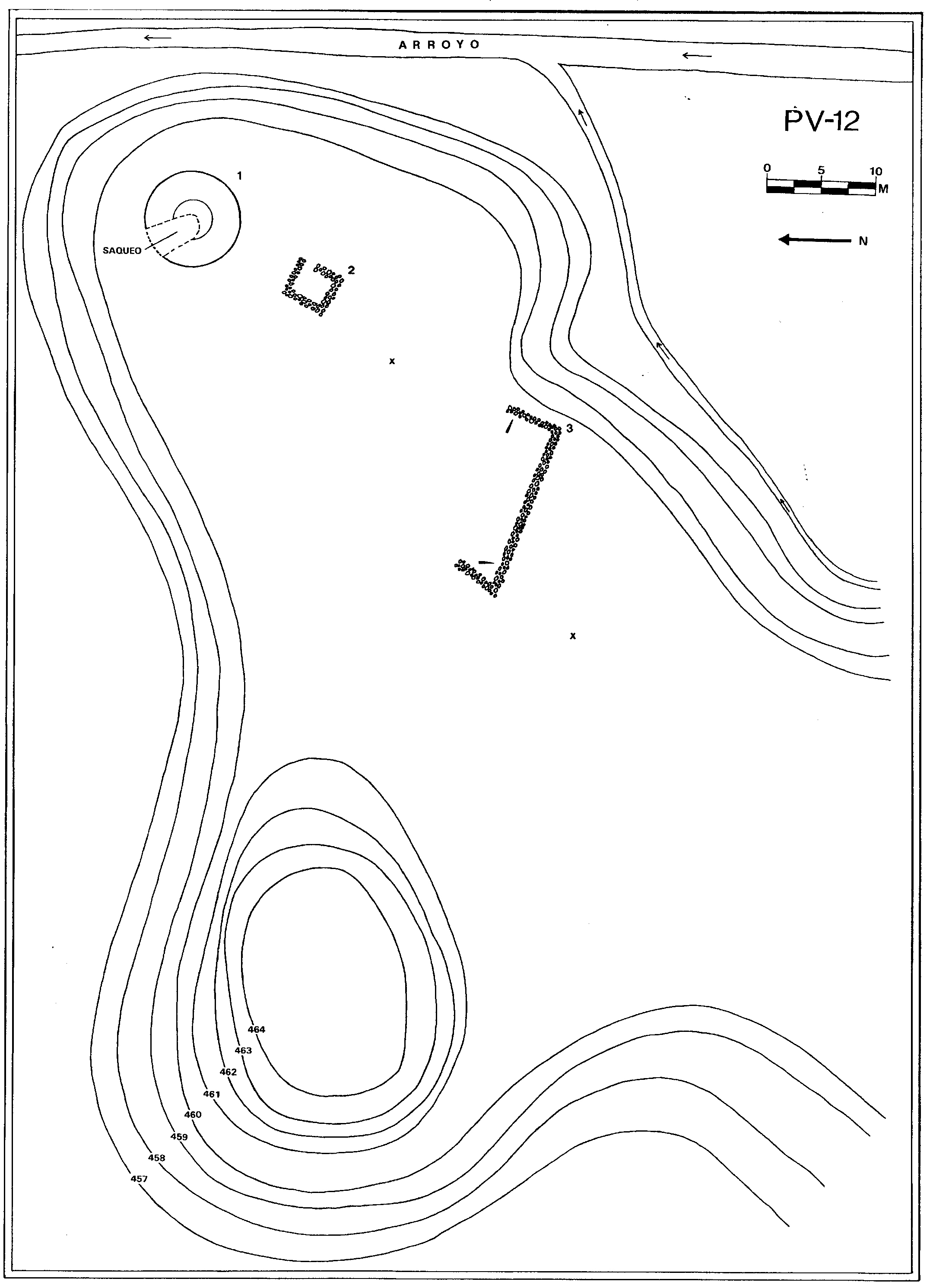 Plano topográfico - Los Cimientos 