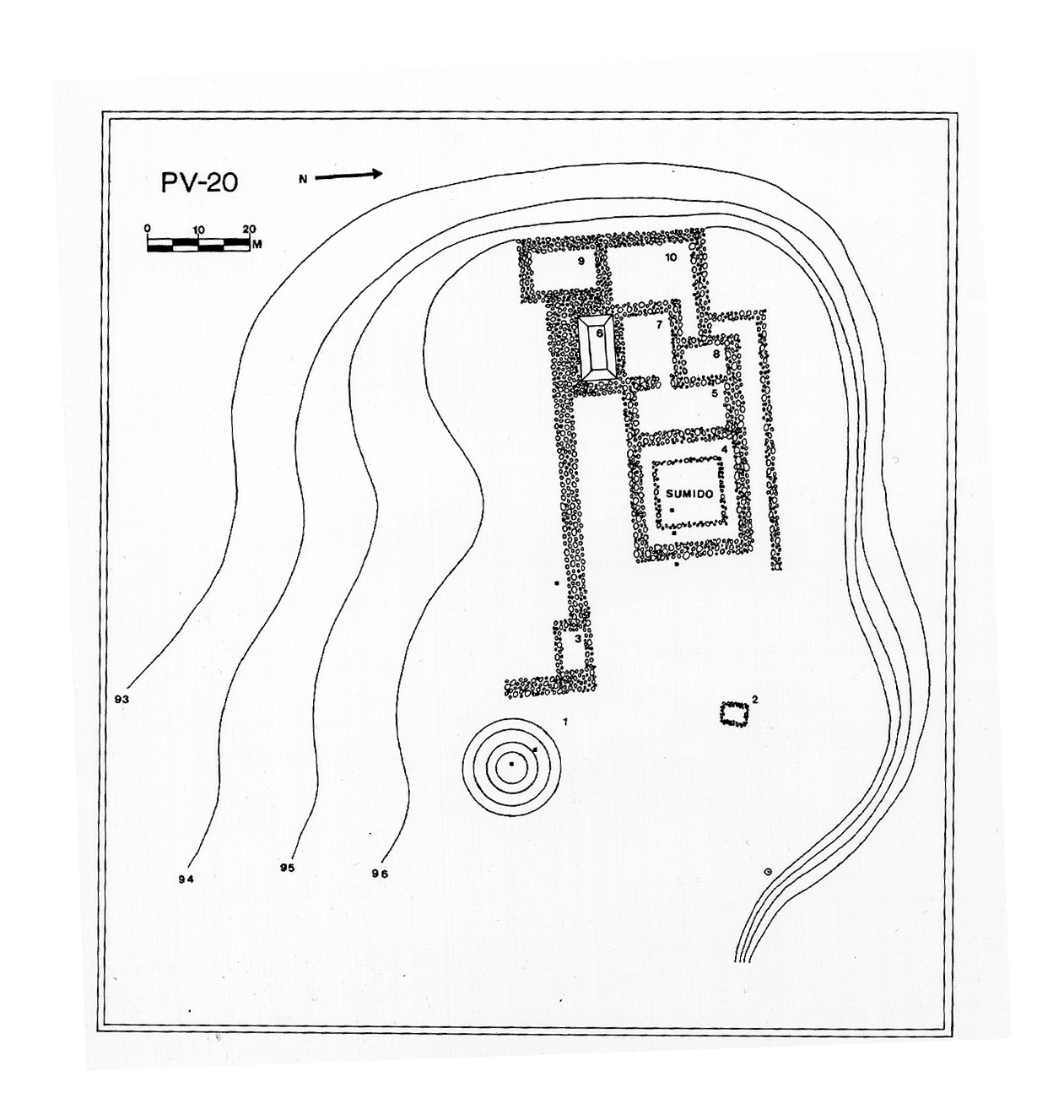 Plano topográfico - El Palmar de Santo Domingo III