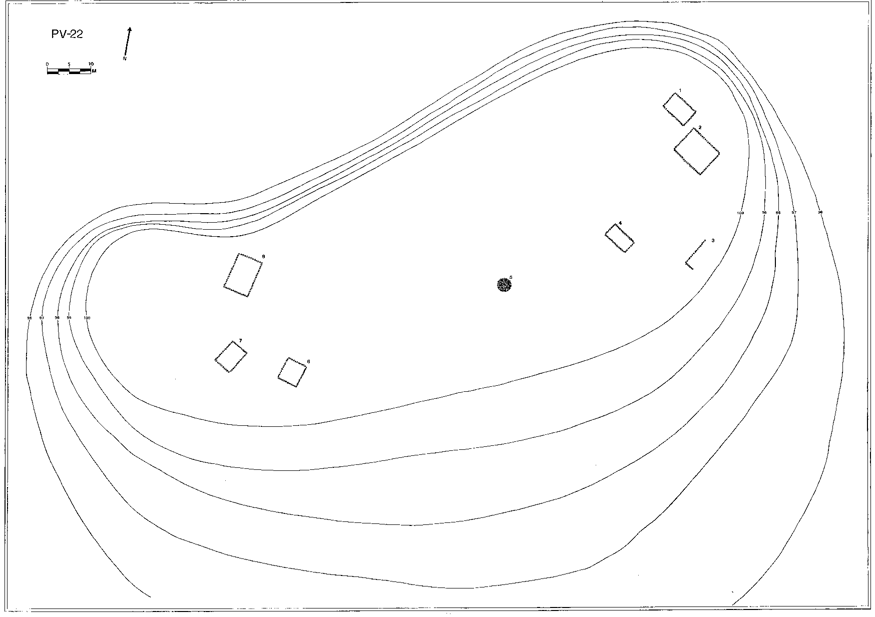 Plano Topográfico - El Potrero de Reyes Sanchéz Ávila