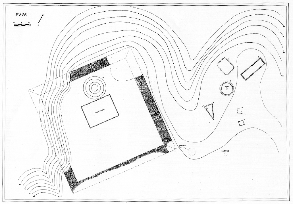 Plano topográfico - El Llanito del Tanque