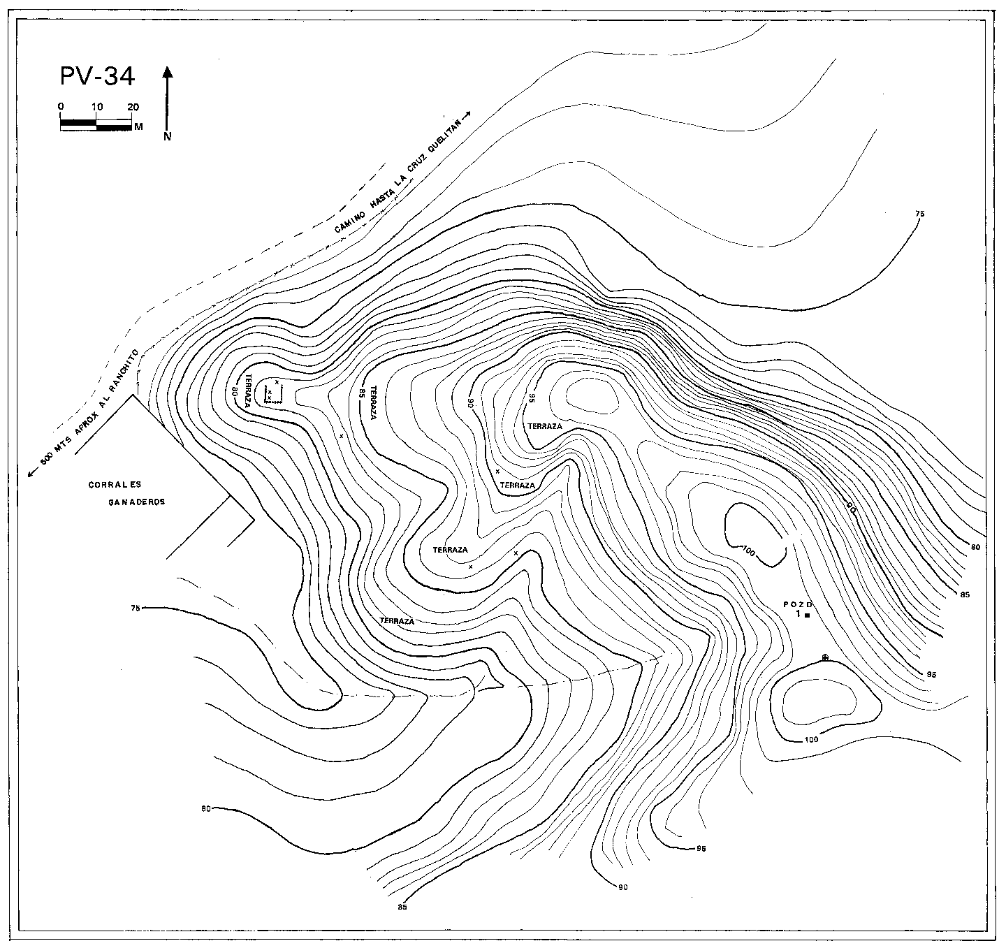 Plano topográfico - El Ranchito II
