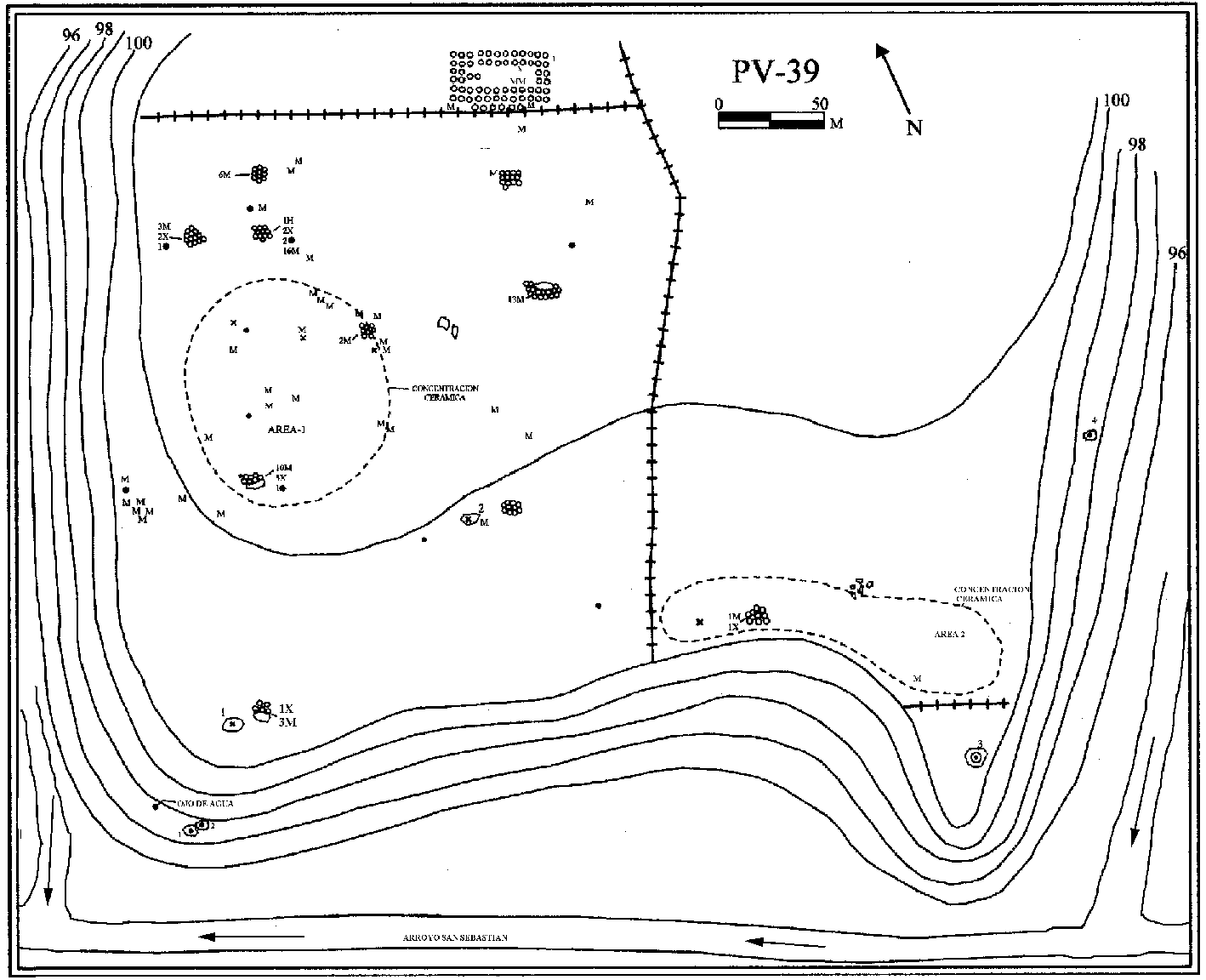 Plano topográfico - La Mesa