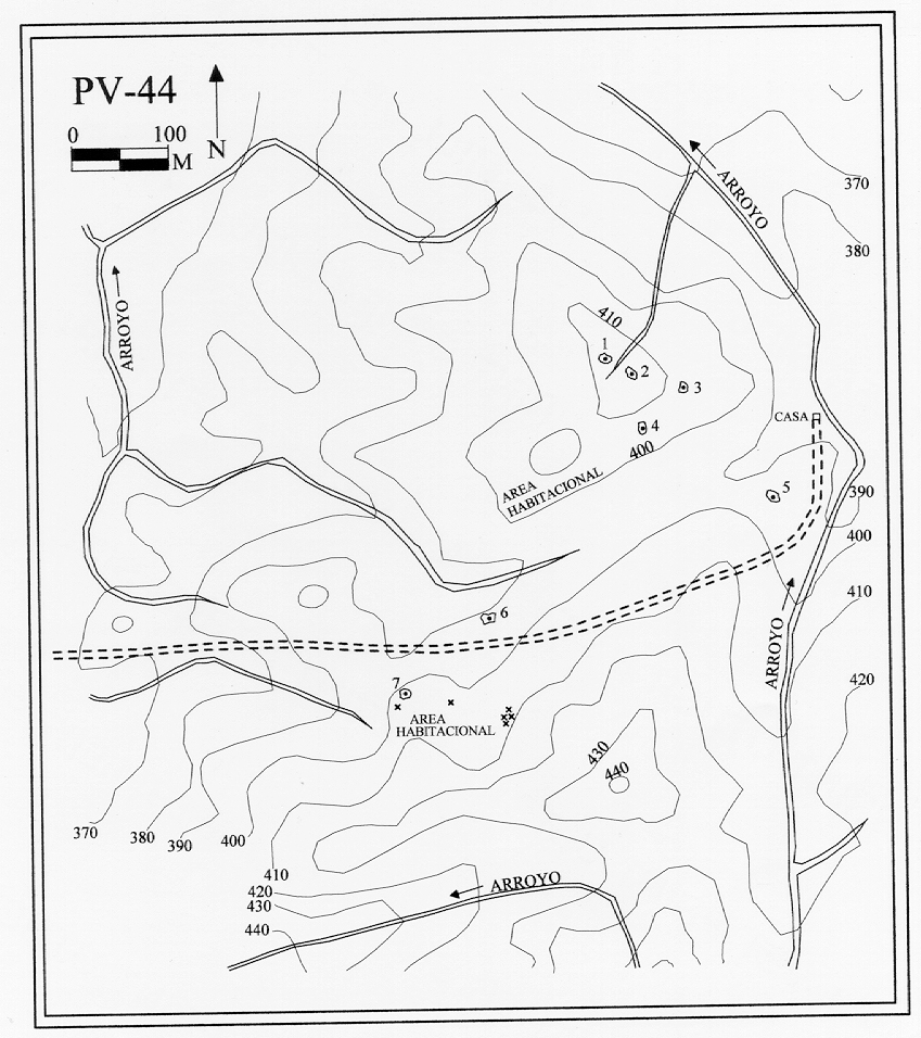 Plano topográfico - La Mesa del Veladero II