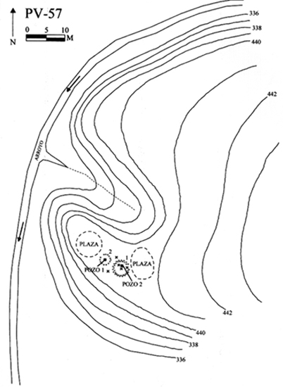 Plano topográfico - La Mesa del Veladero III