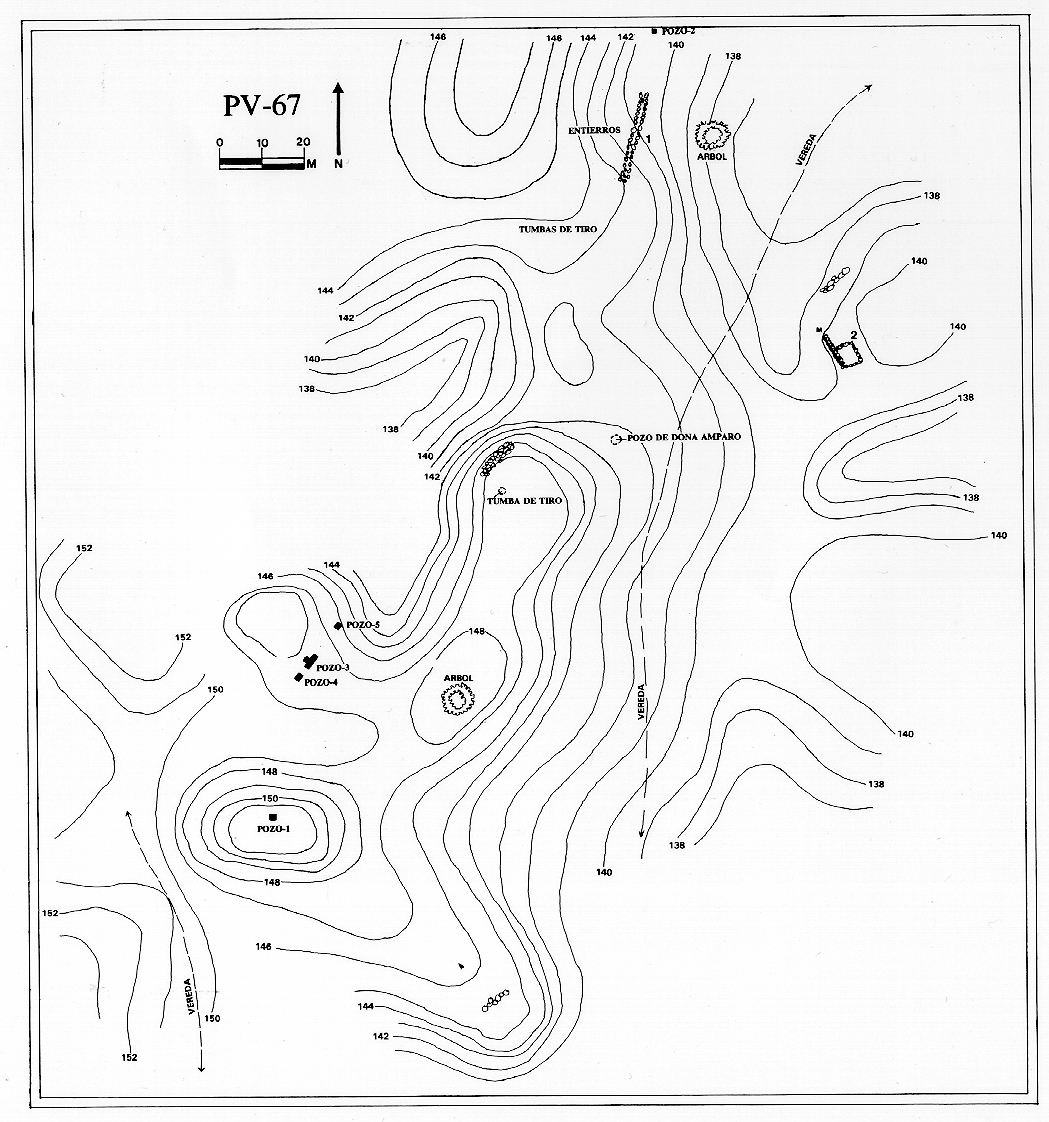 Plano topográfico - El Pozo de Doña Amparo