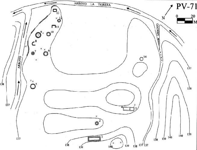 Plano topográfico - El Carrizal