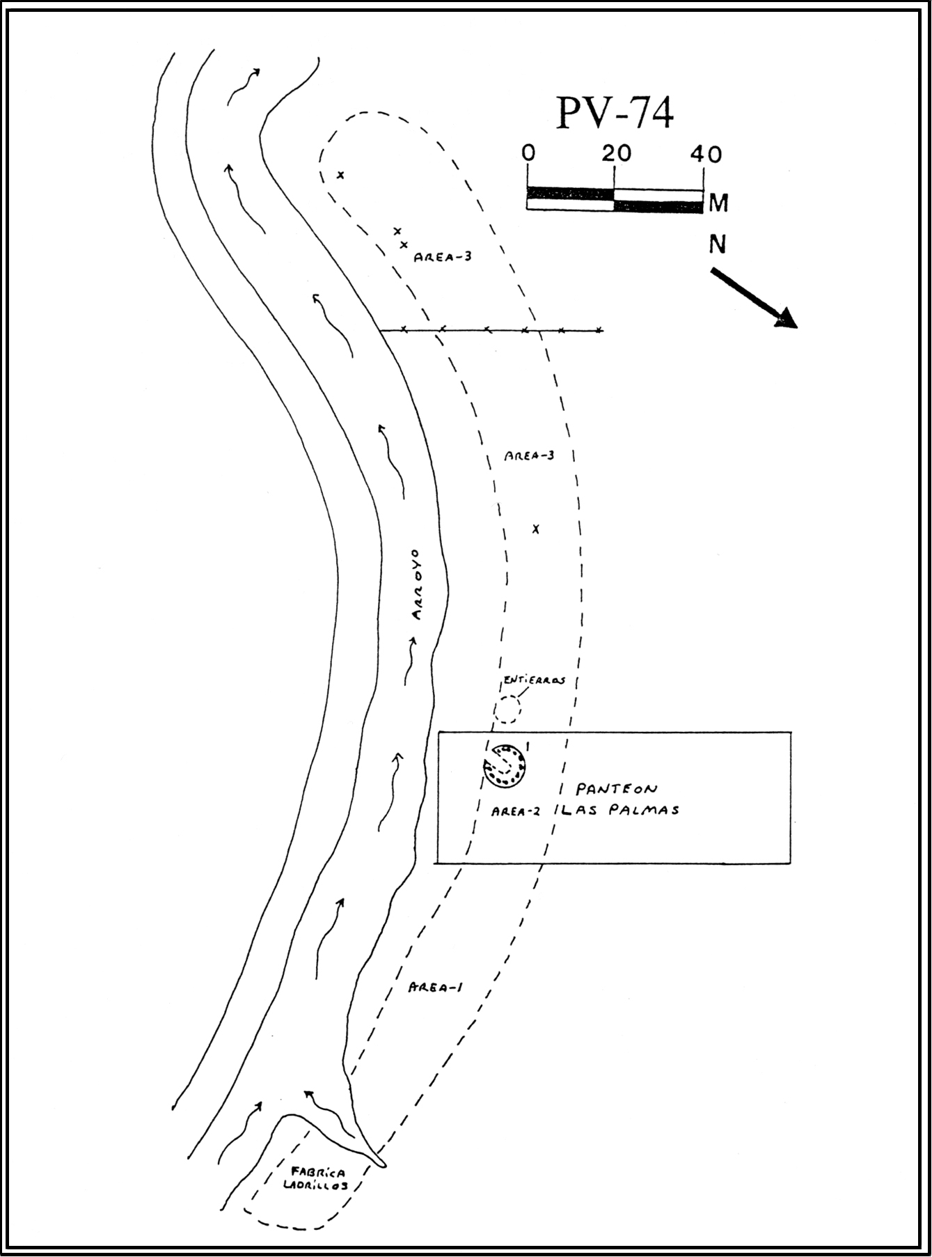 Plano topográfico -  El Plan del Campo Santo)