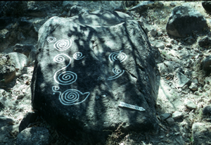 Piedras con petroglifos