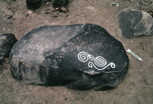 Piedras con petroglifos