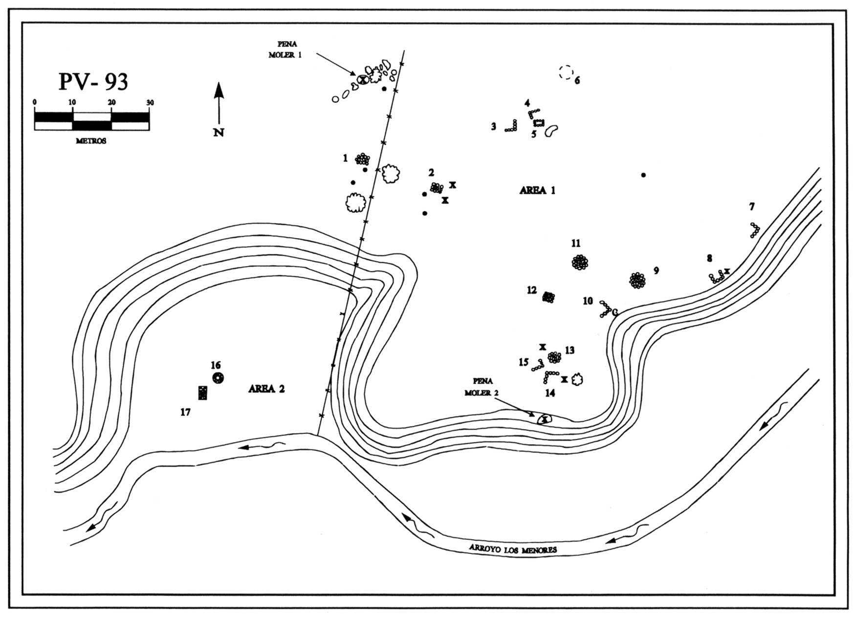 Plano topográfico - La Mesa de Juan y Pablo