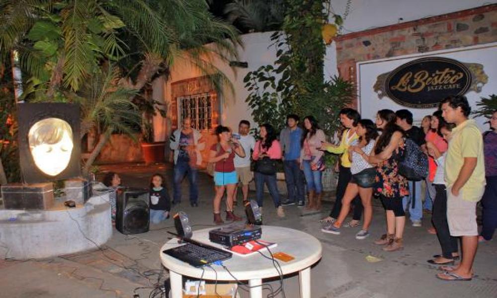 Presentación de proyectos de Mapping por alumnos de Comunicación Multimedia