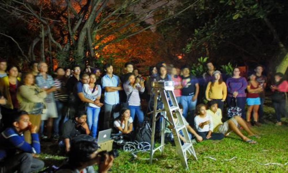 Presentación de proyectos de Mapping por alumnos de Comunicación Multimedia