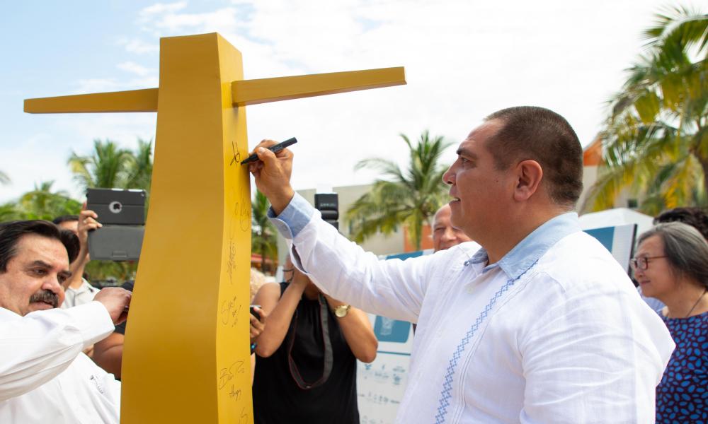 Inauguran el Segundo Foro de Escultores en CUCOSTA