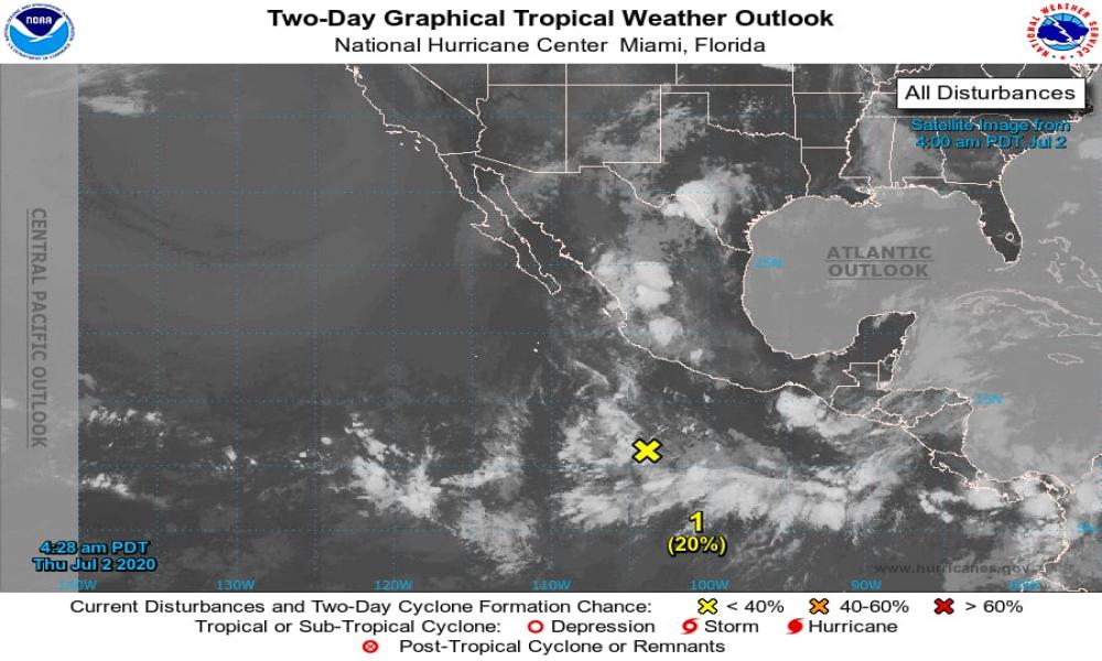 SE PRONOSTICAN LLUVIAS PUNTUALES INTENSAS EN GUERRERO, OAXACA Y CHIAPAS