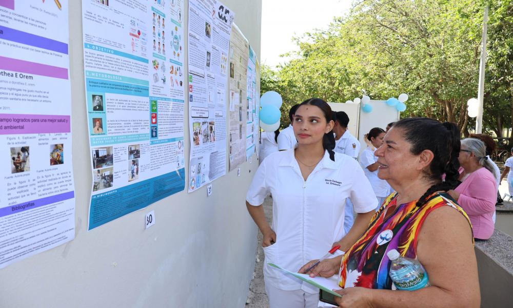 Estudiantes de las áreas de la salud compartieron sus conocimientos a la comunidad universitaria