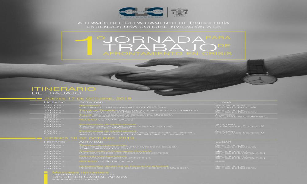 Primera Jornada para Trabajo de Afrontamiento en Crisis