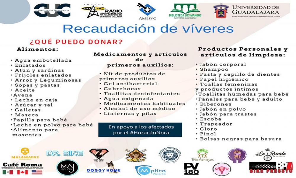 Brigadas Universitarias CUCosta lanza campaña para ayudar a afectados