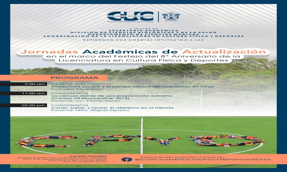 Celebran aniversario de la Licenciatura de Cultura Física y Deportes con conferencias