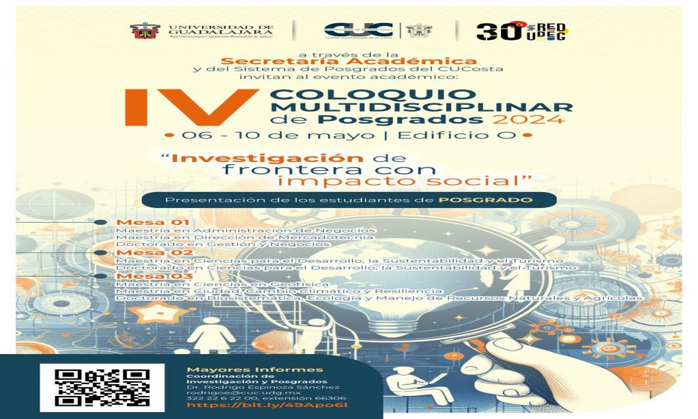 Preparan “IV Coloquio Multidisciplinar de Posgrados” con 150 presentaciones