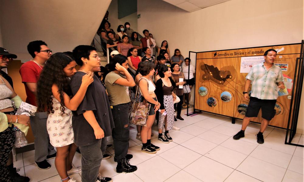 Inauguran Exposición ¡Vive el Arrecife! en CUCosta