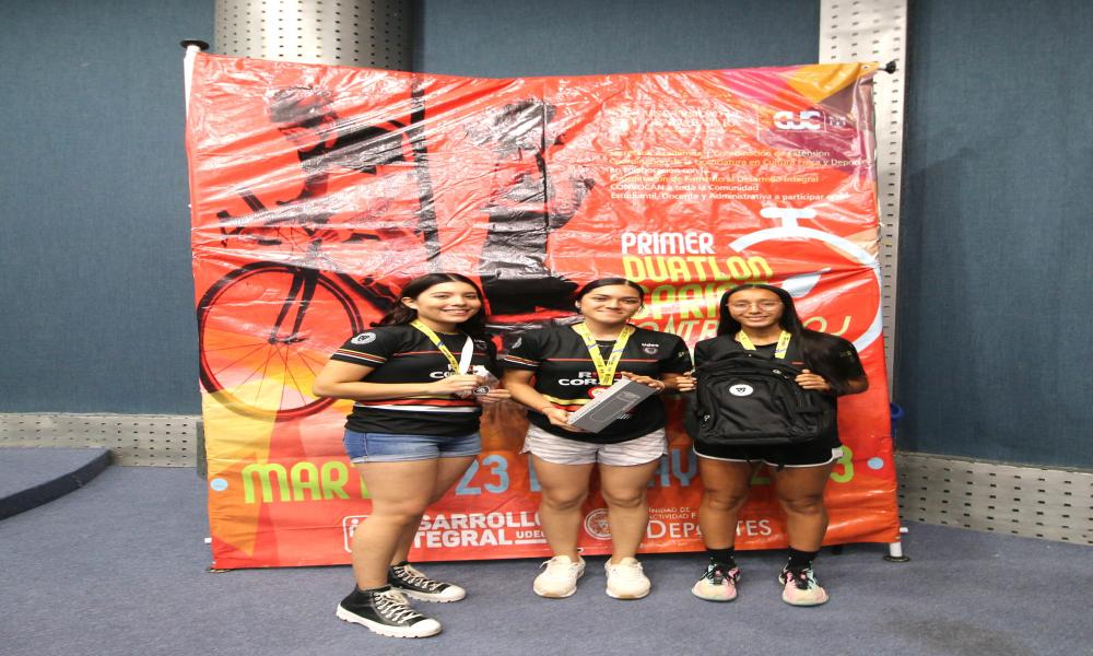 Entregan premios especiales a ganadores del “1er. Duatlón Sprint Contrarreloj CUCosta 2023”
