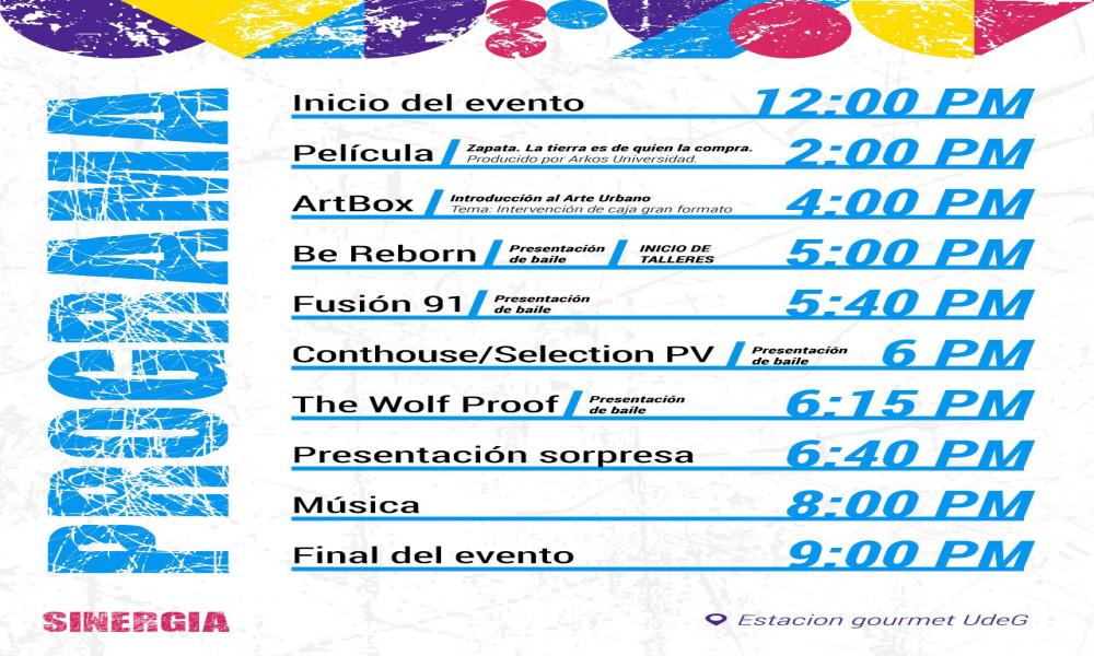 Sábado de Festival de Artes Visuales Sinergia en la Estación Gourmet del CUCosta