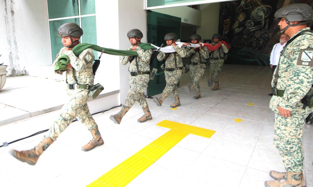 Se realiza ceremonia anticipada del Día de la Bandera en CUCosta