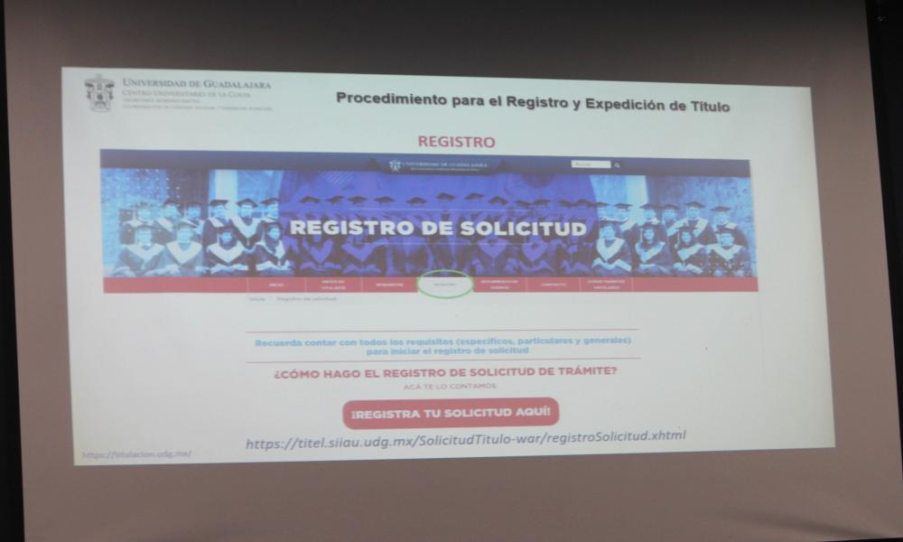 Presentan a alumnos los procedimientos para el Registro y expedición de título