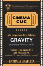 Proyección de ¨Gravity¨ Cinema CUC