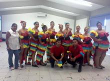 Exhibición de baile por parte de alumnos de la Carrera en Enfermería del CUCosta
