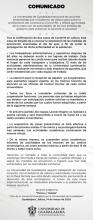 COMUNICADO DEL 14 DE MARZO 2020